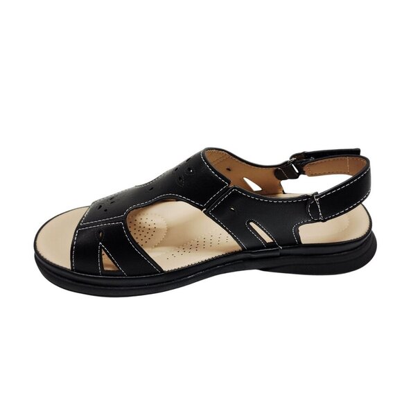 Centro Point Womens Leather Slingback Sandals With Box Size 8 - Picture 13 of 15